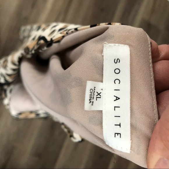 Socialite cheetah print tank top size XL - Picture 6 of 6